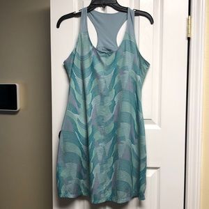 Bluish green Columbia dress